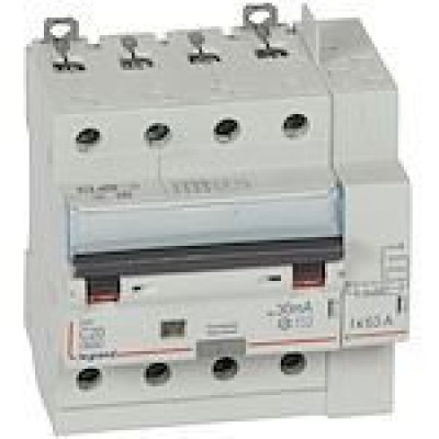 Disjoncteur différentiel DX³ 4 pôles 20A 30mA Type AC Tête de groupe LEGRAND - 411198
