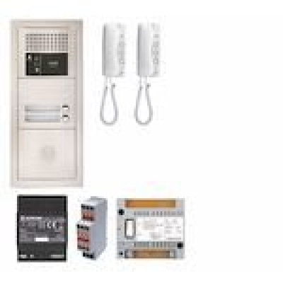 Pack portier audio 2 boutons poussoirs montage encastré GT2L AIPHONE - 200373