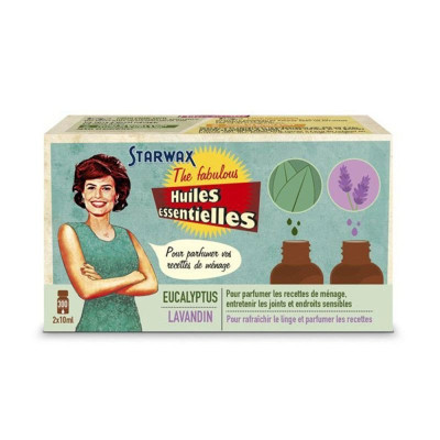 COFFRET HUILES ESSENTIELLES 2x10 ML EUCALYPTUS/LAVANDE STARWAX