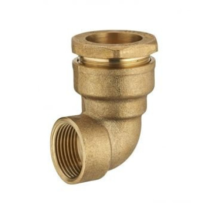 Coude F1 à compression laiton Diamètre 32 mm pour tube en polyéthylène COMPTOIR DE PICARDIE