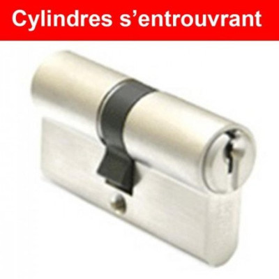 1/2 CYLINDRE 10x30 F5S 3 CLES NICKELE S'ENTROUVRANT VARIURE IFAM