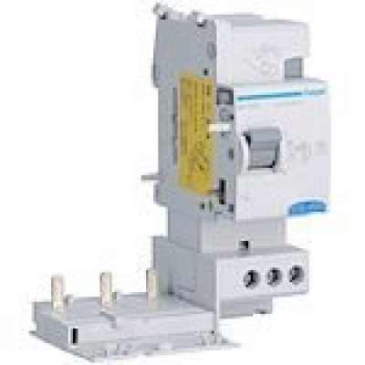 Bloc différentiel adaptable pour disjoncteur 3 pôles 25A 30mA Type AC HAGER - BD326