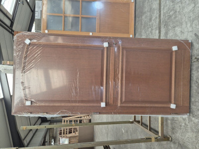 Porte d'entree Bois Pleine, Garnier, H215 x L90 p, droit Cote Tableau (F)