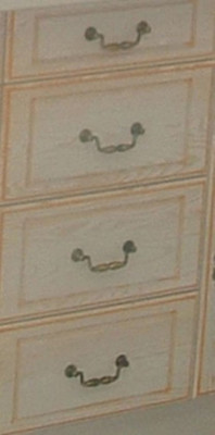 Porte de cuisine Florale Saumon H70xL40 cm 4 tiroirs Vendu separement kit tiroir