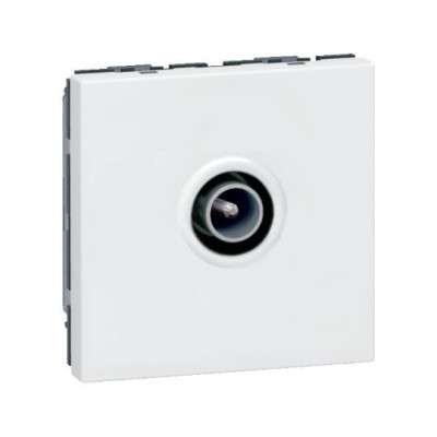 Prise télévision Ø9,52 mm mâle Mosaic 2 modules - blanc LEGRAND