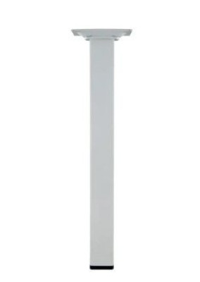 Pied carré 25x25 mm Acier époxy blanc Hauteur 800 mm CIME INTERGESTION