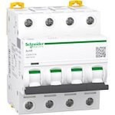 Disjoncteur Acti9 iC60N 4 pôles 16A Courbe D pouvoir de coupure 6kA SCHNEIDER ELECTRIC - A9F75416