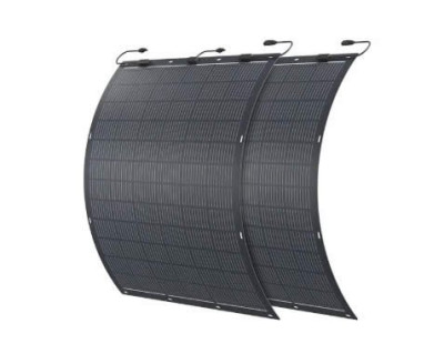 Lot de 2 panneaux solaires flexibles monocristallins 100W Zendure pour balcon GIORDANO - 650006