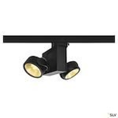 Plafonnier double orientable TEC KALU LED Noir 60° pour intérieur SLV DECLIC - 1001419