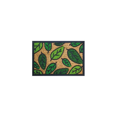 TAPIS CUBA RECTANGULAIRE EPAISSEUR 10 MM 40X60 CM FEUILLE ID GROUP