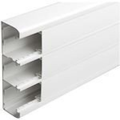 Goulotte de distribution Mosaic 50x180mm 3 compartiments longueur 2m Blanc LEGRAND - 075606