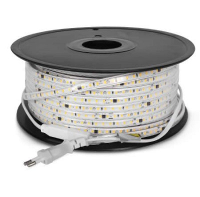 Bobine ruban LED 230V 50 mètres 8W/m 4000K IP65 Blanc neutre MIIDEX LIGHTING - 100733
