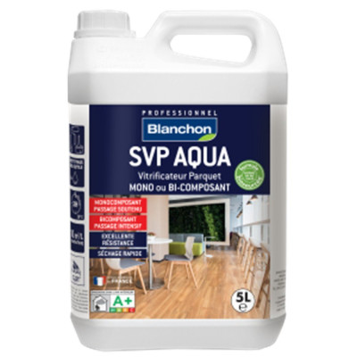 Vitrificateur parquet SVP Aqua biosourcé Mat 5 litres Blanchon