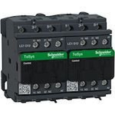 Contacteur inverseur TeSys Deca 3 pôles 12A AC-3 Bobine 230V AC SCHNEIDER ELECTRIC - LC2D12P7