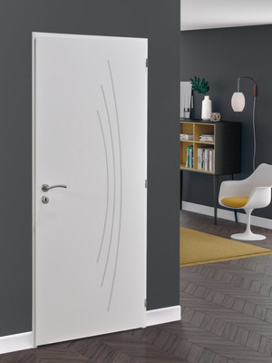 PORTE ALVEOLAIRE TECHNIDECOR ARCTIS 2040x730x40 MM RIVE DROIT PERCAGE COQUILLE ET SERRURE AVM MENUISERIES