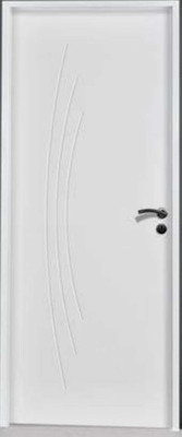 Bloc-porte Technidécor Arctis alvéolaire prépeinte à chant droit Droit poussant 730x2040 mm AVM Menuiseries