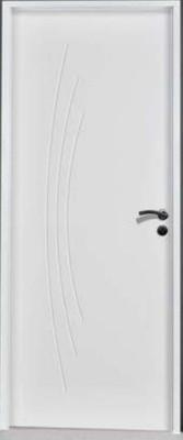 Bloc-porte Technidécor Arctis alvéolaire prépeinte à chant droit Gauche poussant 830x2040 mm Huisserie 90x45mm AVM Menuiseries