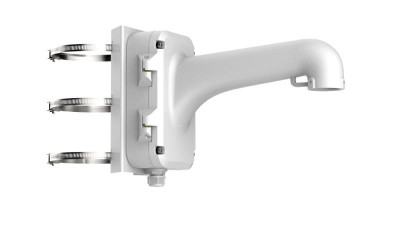 Support de montage sur poteau pour caméras dômes et boîtiers Hikvision HIKVISION - DS-1604ZJ-Pole