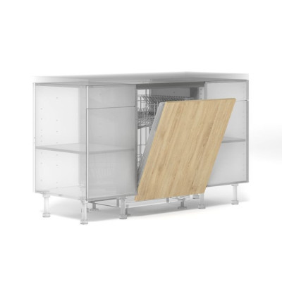 PORTE LAVE VAISSELLE TRADITION CHENE NATUREL 76.7x59.7 CM