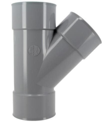 Culotte femelle femelle 45° simple diamètre 100 mm BT144 NICOLL