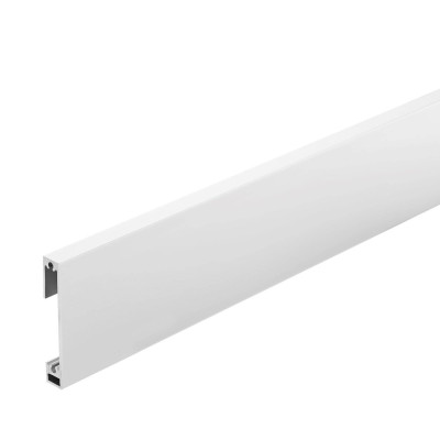 Plinthe CONSTRUCT SQUARE aluminium époxy blanc 250 cm DURAL
