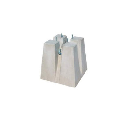 Massif béton pour candélabre S195 entraxe 20x20cm pour mâts de 5m à 7m S195 - CRP