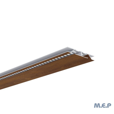 Profilé de ventilation dissimulé 2 mètres plaxé chêne doré SVD402C MEP