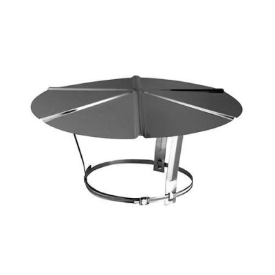 Chapeau réglable SOI inox 304 diamètre 140 - 200 mm CHAP140 200INOX 52140785/0 POUJOULAT