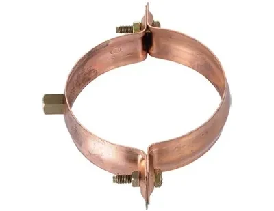 Collier embouti embase taraudé diamètre 100 mm cuivre UM 220003513 VMZINC