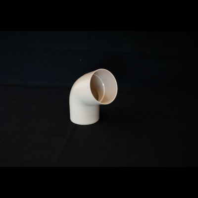 Coude mâle femelle 67° PVC sable pour tuyau descente diamètre 80 mm MEP