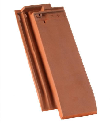 Demi-tuile HP17 325.01 terre cuite flammé rustique 358x145 mm teinte 034 EDILIANS