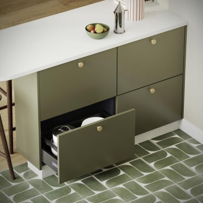PORTE CASSETTE AB PIGMENTS GRIS BRILLANT INOX 41.7x59.7 CM
