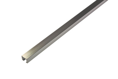 Profilé listel décoratif Duralis - aluminium anodisé argent super brillant - largeur 10 mm - Longueur 2,5 m DURAL
