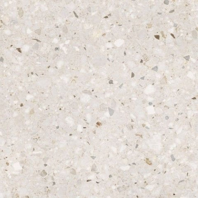 Carrelage d’extérieur terrasse vénitienne 60x60 cm Grip R11 20 mm Ton Sur Ton Blanc Terrazzo