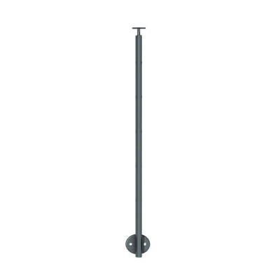 POTEAU DE FIXATION LATERALE POUR RAMPANT EDO GRIS