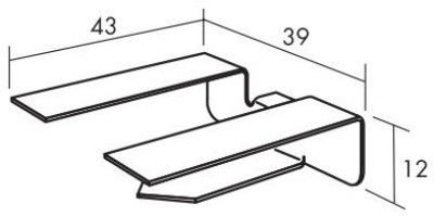 CLIP SUPPORT PANNEAU RIVE 50PIE/BTE