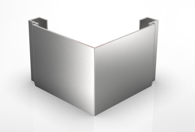 CAPOT D'ANGLE DRT TZ291 NOIR 9005 SAT 3000MM