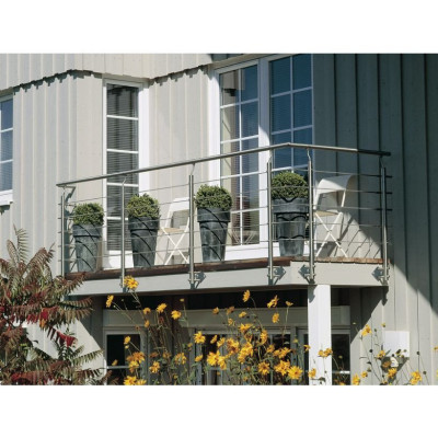 COMPLEMENT VERRE ACRYLIQUE 1 M POUR BALUSTRADE INOX MARIN