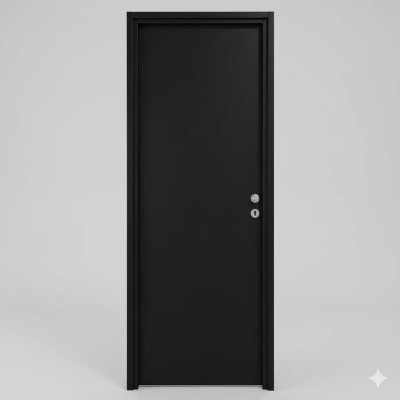 BLOC PORTE HUISSERIE FIN DE CHANTIER RAPHY ** NOIR - 70/102 - 204X83 CM DROITE