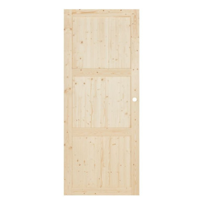 PORTE COULISSANTE ROBIN * SAPIN - 3 PANNEAUX - 204x83 CM