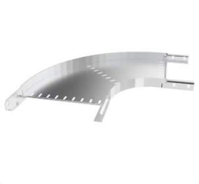 Coude à 90° horizontal pour goulotte BRN 35 rayon 150 revêtement Z275 MVN1110EF - GEWISS