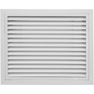 Grille de reprise intérieure en aluminium blanc avec filtre 300x300mm 850949 - UNELVENT