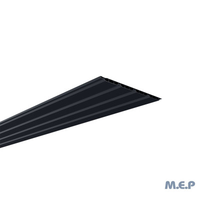 Lambris alvéolaire Plancreux SE M1 PVC anthracite 10x250x4000 mm MEP
