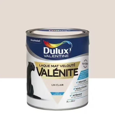 LAQUE GLYCERO MAT 2 L  LIN CLAIR VALENITE AKZO NOBEL