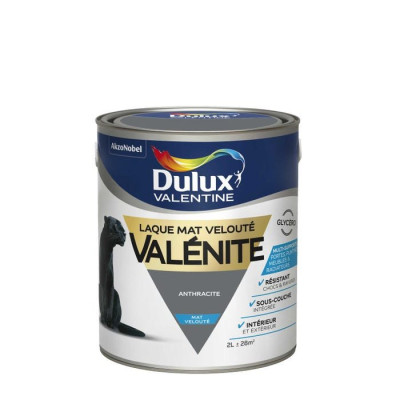 LAQUE GLYCERO MAT 2 L ANTHRACITE VALENITE AKZO NOBEL