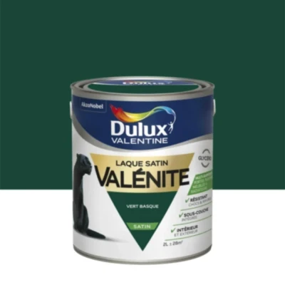 LAQUE GLYCERO SATIN 2 L VERT BASQUE VALENITE AKZO NOBEL