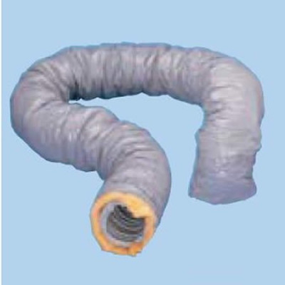 Gaine de ventilation souple PVC isolée diamètre 125mm longueur 6m U813899 - UNELVENT
