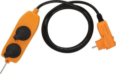 Rallonge électrique avec fiche différentielle 30mA et bloc Powerblock 2m H07RN-F - 1132751 Brennenstuhl