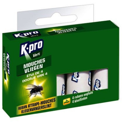 RUBANS ATTRAPE-MOUCHES ETUI DE 4 41220135 KAPO