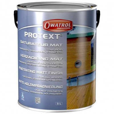 Saturateur mat bois Protext 5 L noir charbon OWATROL